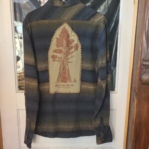 Handmade Billabong Flannel W/Yosemite Nathional Park Patch